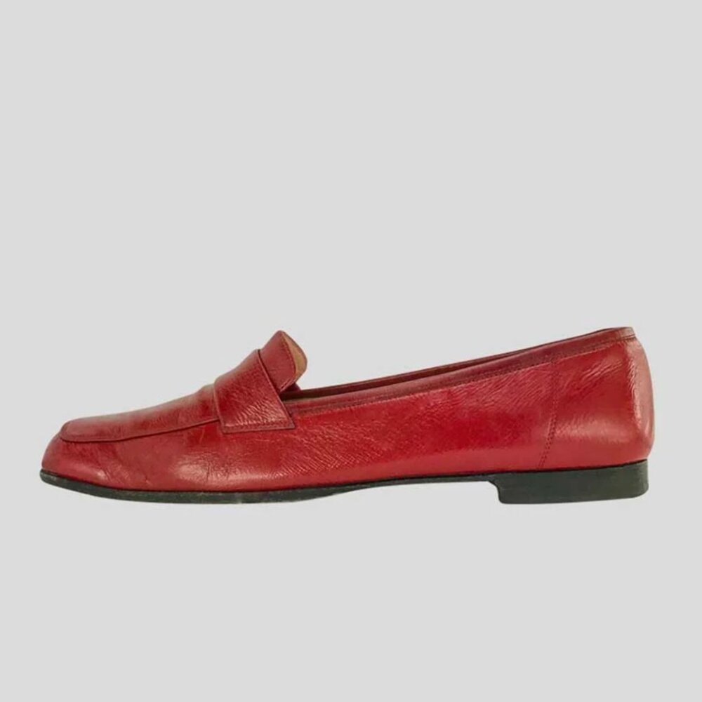 Size 9 Salvatore Ferragamo Red Loafers